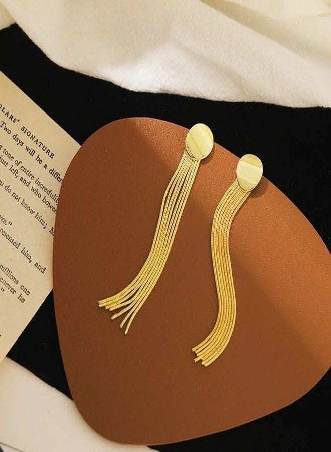 SHIELD PLUS Earring Tassel Long Chain Dangler Earrings (OWC-24NU) - Image 5