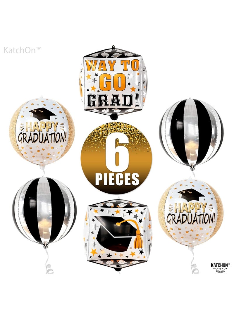 KatchOn, XtraLarge Happy Graduation Balloons - Pack of 6, 22 Inch | Graduation Decorations 2025 | Grad Balloons class of 2025 | 2025 Grad Decor - Image 2