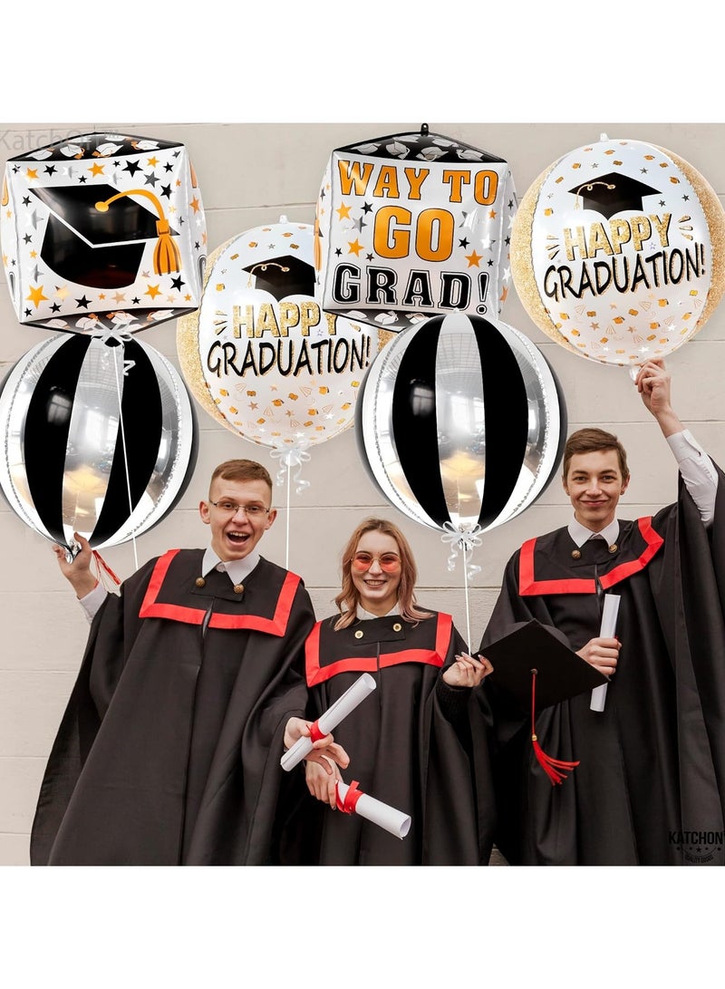 KatchOn, XtraLarge Happy Graduation Balloons - Pack of 6, 22 Inch | Graduation Decorations 2025 | Grad Balloons class of 2025 | 2025 Grad Decor - Image 5