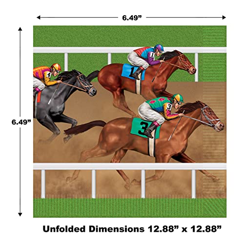 Beistle Horse Racing Luncheon Napkins - Image 3