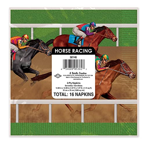 Beistle Horse Racing Luncheon Napkins - Image 2