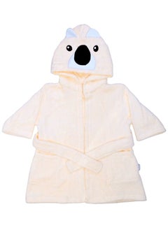 Junior Baby Bathrobe , off white 