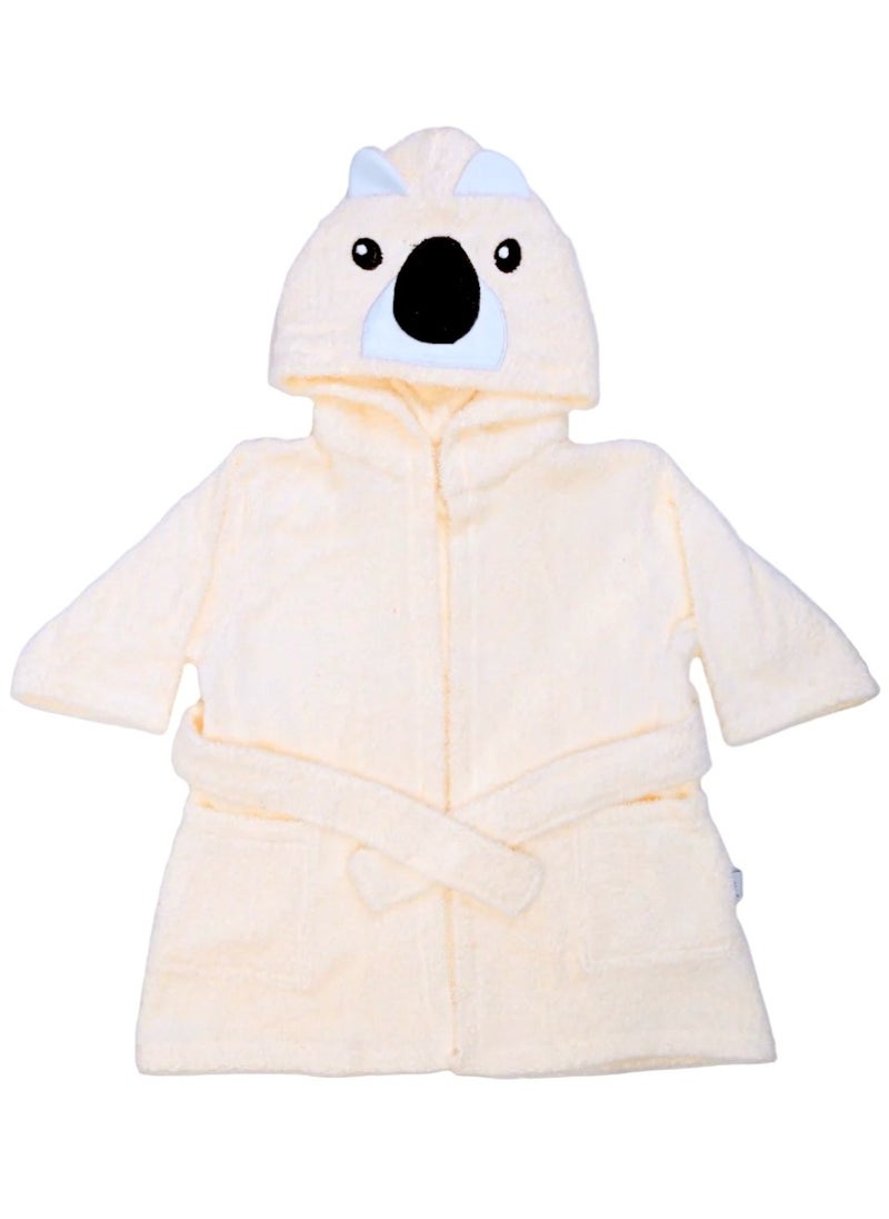 Junior - Baby Bathrobe , off white - Image 1