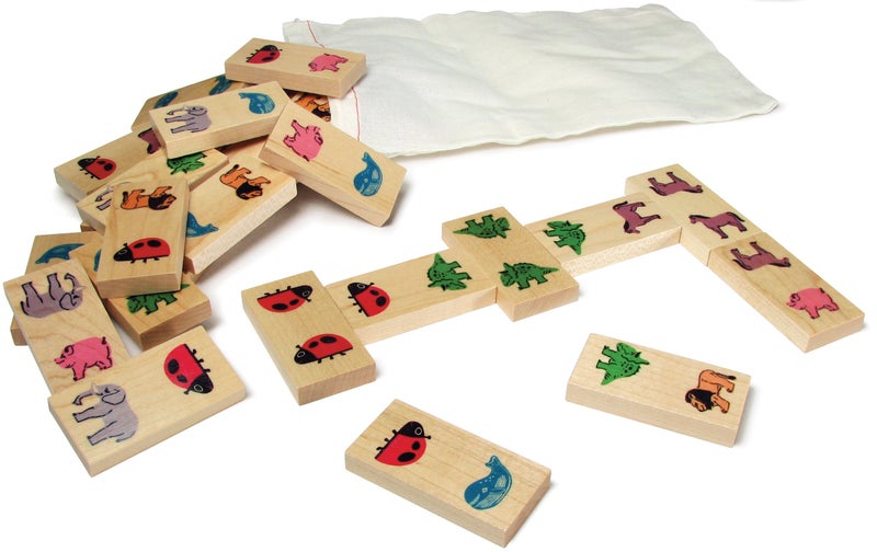 Maple Landmark Animal Dominoes  Made in USA - Image 2