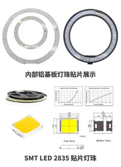 Y&D 10-inch LED Ring Light Dimmable with Tripod Stand Cell Phone Holder Desktop, Nicefoto Mini Camera Lighting for Live Streaming/Makeup/YouTube Video/Photography, Lamp 3 Modes  - Image 5