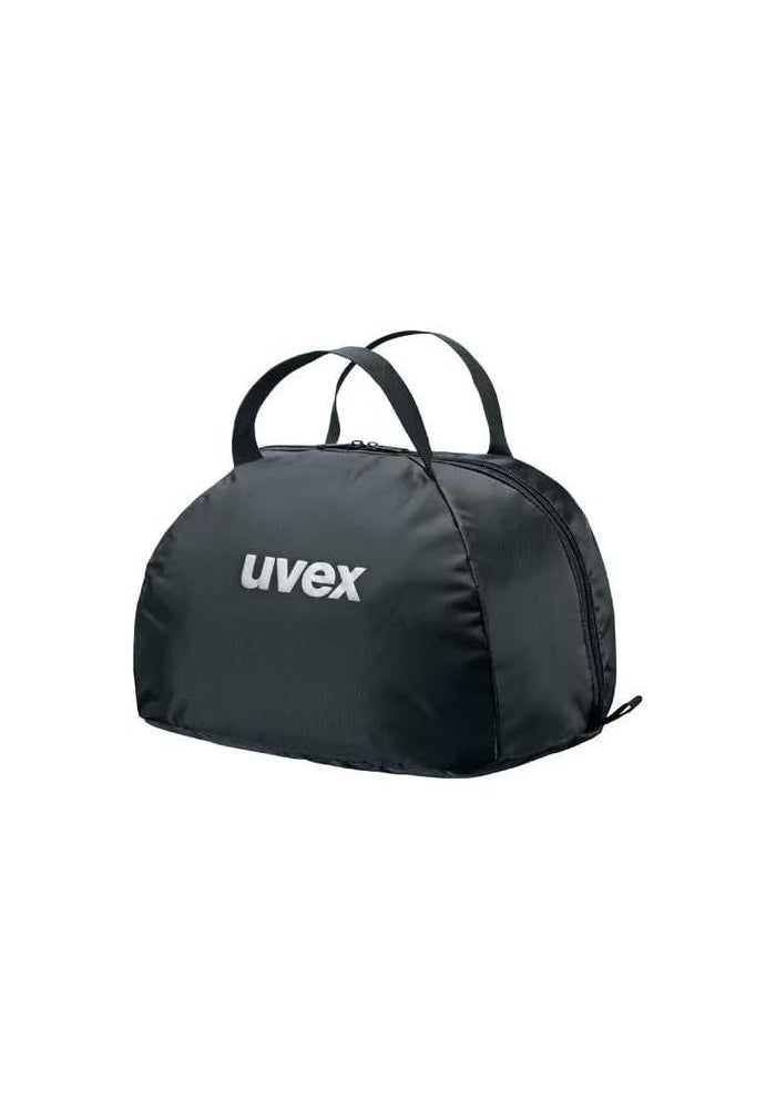 UVEX حقيبة خوذة Uvex - تخزين واقي لخوذات الدراجات والرياضة - إغلاق بسحب الحبل - أسود
