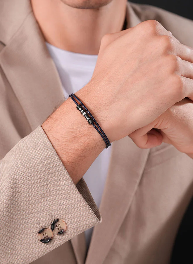 CERRUTI 1881 TORNILLO.2 Blue Men's Bracelet Trendy and Durable Style