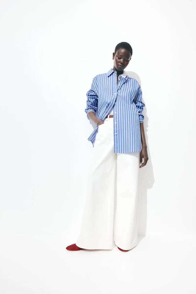 H&M Oversized poplin shirt