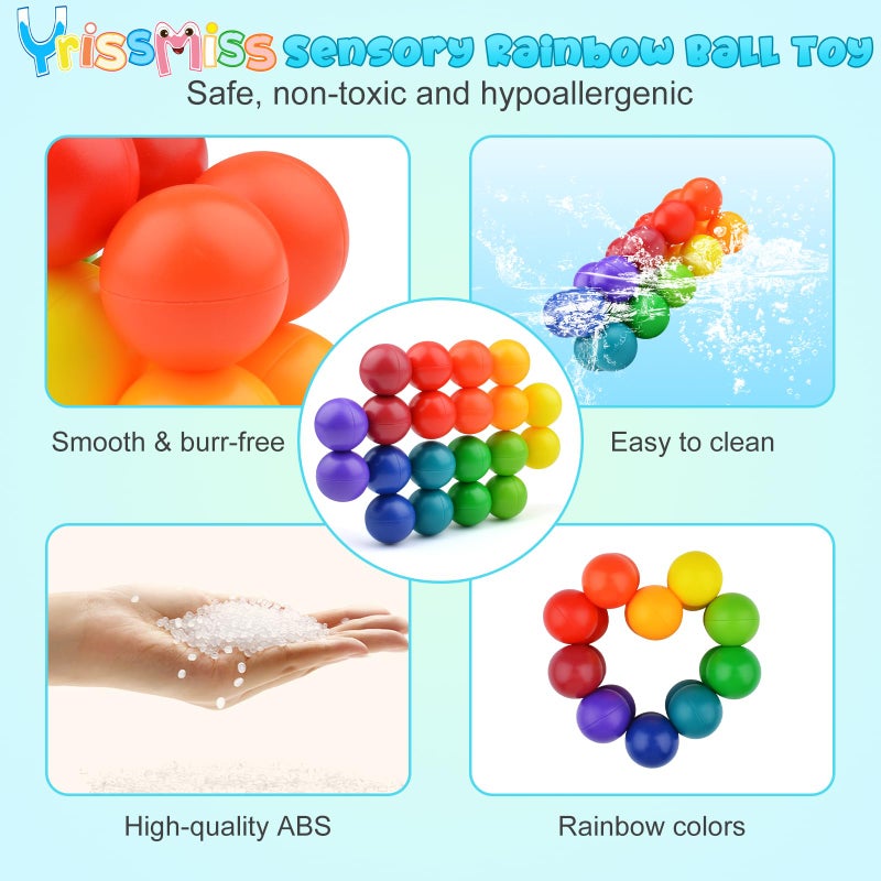 Yrissmiss Easter Basket Stuffers Gifts for Kids Boys Girls 2PCS Autism Sensory Toys for Autistic Children, Sensory Fidget Toys for Adults Kids, Autism Toys for Toddlers, Travel Toys Present for Kids Ages 3+ A - Image 3