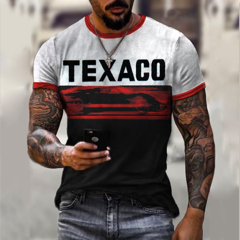 Men's T-Shirt White and Black L