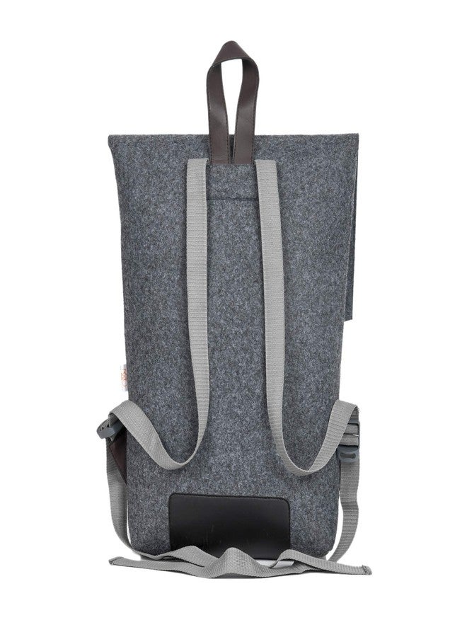 OON Felt BackPack Smart Shadow Dark Grey 15 inch - Image 3