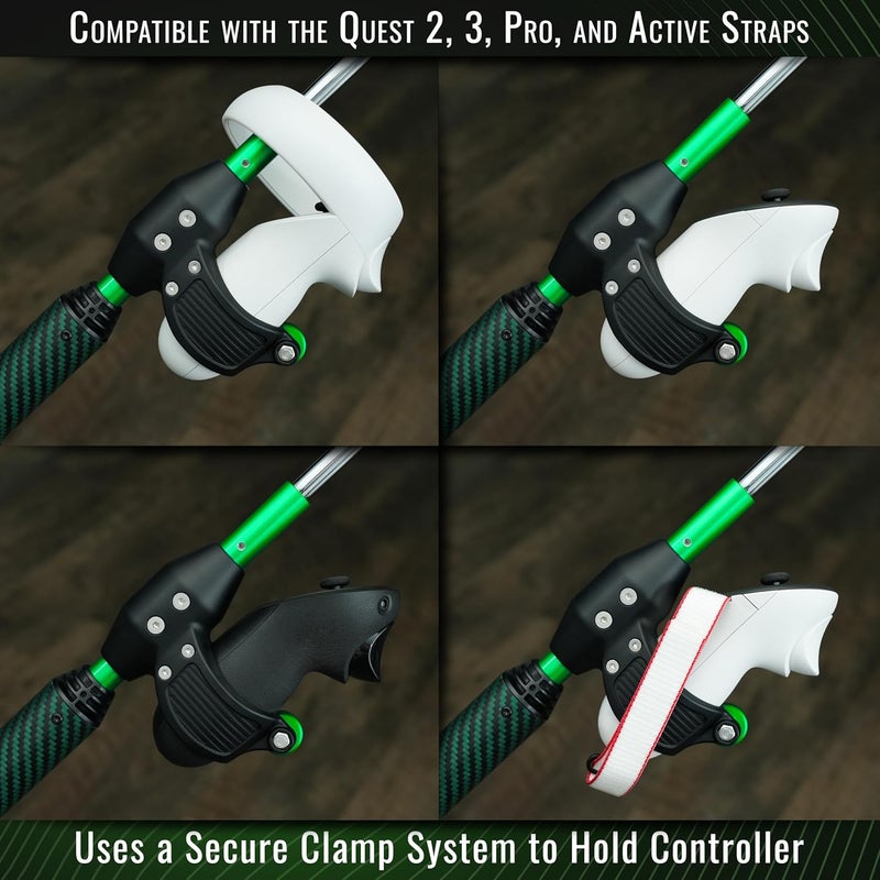 DeadEyeVR - DriVR Golf Club for Quest - Realistic VR Golf Simulator Handle - Weighted VR Golf Club Grip for Enhanced Play (Elite Chrome - Q2, Q3, and Q Pro) - Image 5