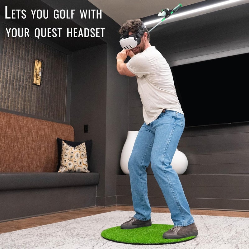 DeadEyeVR - DriVR Golf Club for Quest - Realistic VR Golf Simulator Handle - Weighted VR Golf Club Grip for Enhanced Play (Elite Chrome - Q2, Q3, and Q Pro) - Image 2