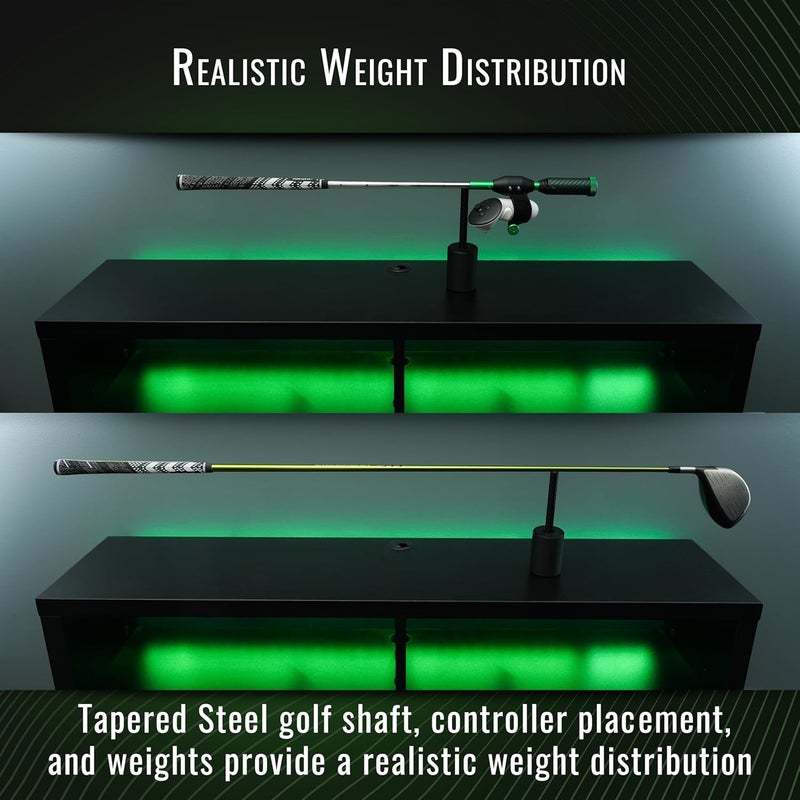 DeadEyeVR - DriVR Golf Club for Quest - Realistic VR Golf Simulator Handle - Weighted VR Golf Club Grip for Enhanced Play (Elite Chrome - Q2, Q3, and Q Pro) - Image 3