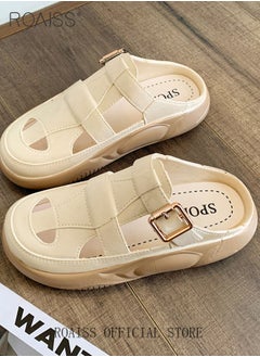 Women's Closed Toe Half Slippers Summer Slip-On Lazy Half Slide Sandals Soft and Comfortable Hollow Out Thick Sole Casual Shoes for Women Freeing up your feet - pzsku/ZB720B8048F0F026D6677Z/45/_/1693715813/623fc815-56e6-4139-a232-23b857aacce1