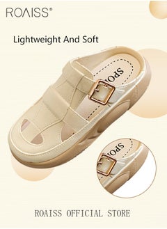 Women's Closed Toe Half Slippers Summer Slip-On Lazy Half Slide Sandals Soft and Comfortable Hollow Out Thick Sole Casual Shoes for Women Freeing up your feet - pzsku/ZB720B8048F0F026D6677Z/45/_/1693715815/6b5c5679-41e8-44e2-8e94-607303f6155c