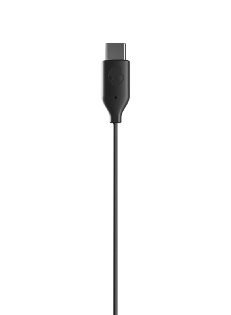 سكل كاندي سماعات أذن سلكية Jib بمنفذ USB-C مع عزل للضوضاء، وميكروفون مدمج للتحكم في المكالمات والموسيقى، متوافقة مع أجهزة iPhone وAndroid، تتضمن أغطية أذن لتوفير ملاءمة مثالية، لون أسود حقيقي - Image 3