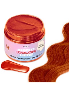INH INH Semi Permanent Hair Color  Color Depositing Conditioner  Orange Hair Dye  No Bleach No Peroxide Temporary Fire Opal Tint for Women  Men  Vegan Ammonia Free Sulfate Free  Ready to Use 6oz 