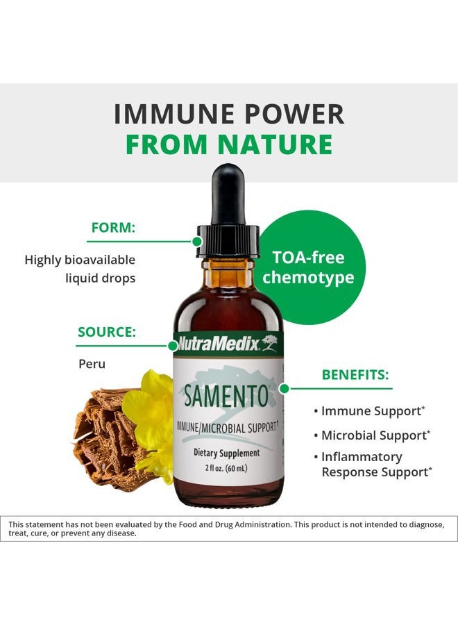 Nutramedix فيتامينات سمنتو السائلة من مخلب القط - مكمل يومي للدماغ وقطرات المناعة لدعم مضادات الأكسدة والميكروبات ونظام المناعة - مستخلص مخلب القط البيروفي (2 أونصة / 60 مل) - Image 4