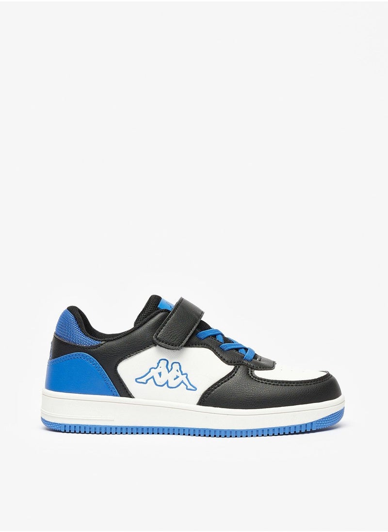 Kappa - Boys Logo Detail Sneakers with Hook and Loop Closure - Image 1