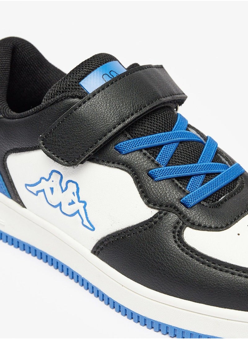 Kappa - Boys Logo Detail Sneakers with Hook and Loop Closure - Image 1