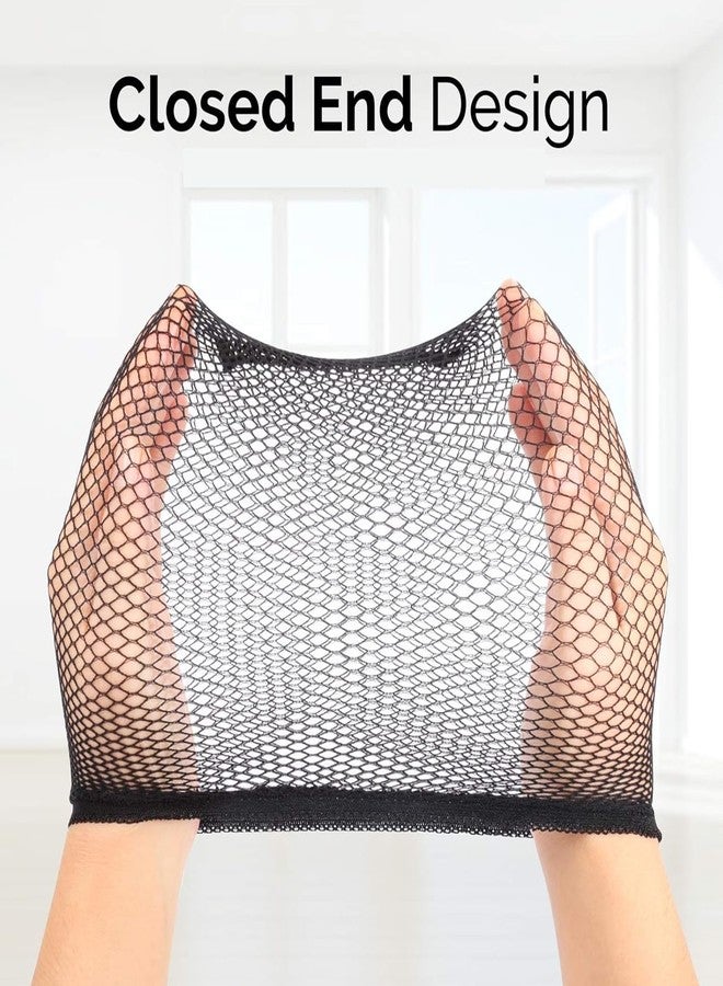 BOXO Set Of 3 Wig Caps For Weaving Stretchable Net Mesh Fishnet Elastic Wigs Cap 15 Gram Black Color Pack Of 1 - Image 5