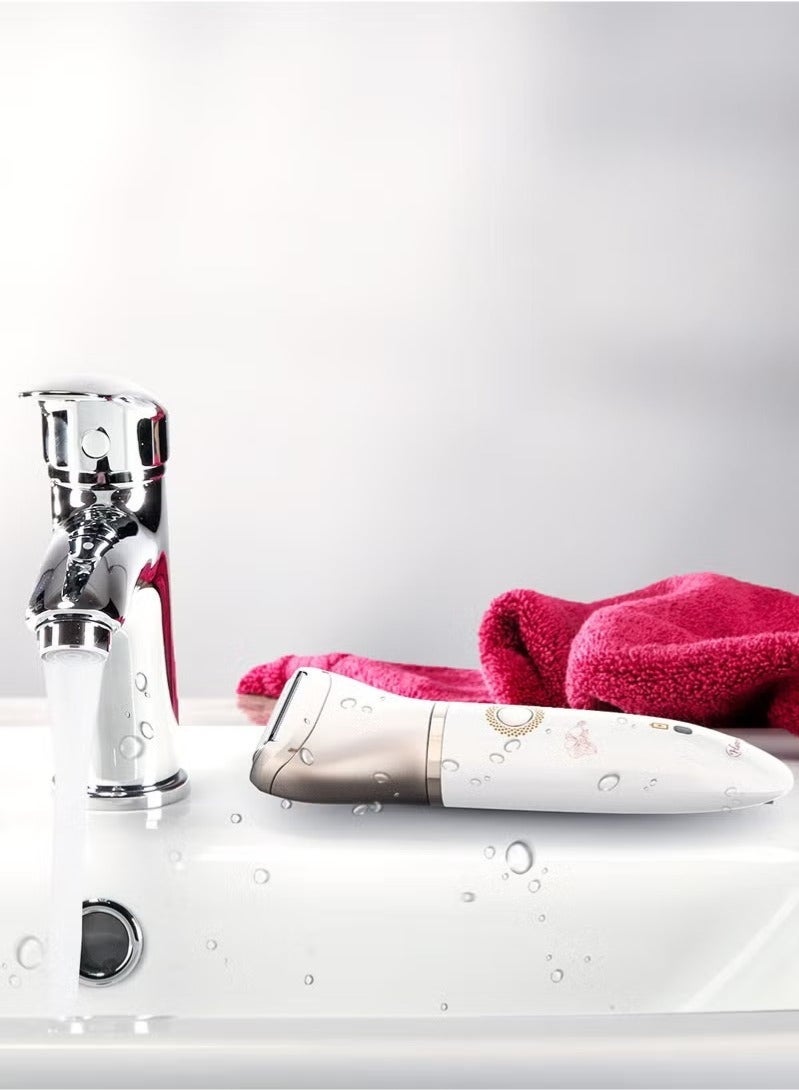 Electric Razor for Women, Wet and Dry Painless Epilator 2-in-1 Ladies Shaver with USB Charging Suitable for Face Legs Underarms and Bikini Trimmer - Image 2