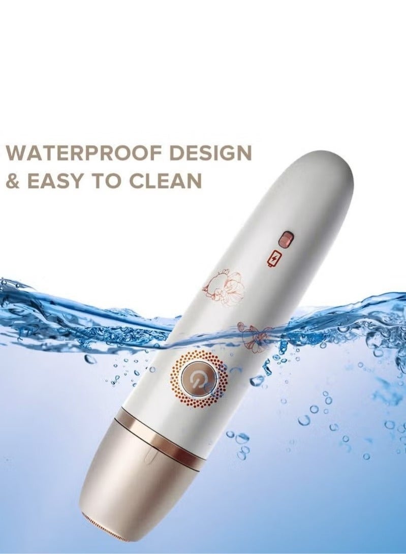 Electric Razor for Women, Wet and Dry Painless Epilator 2-in-1 Ladies Shaver with USB Charging Suitable for Face Legs Underarms and Bikini Trimmer - Image 3