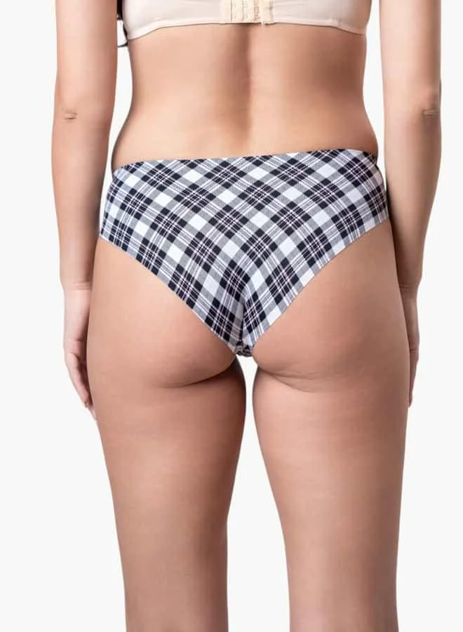 Aadaraya Set of 2 - Aadaraya Printed Bikini Brief with Elasticated Waistband