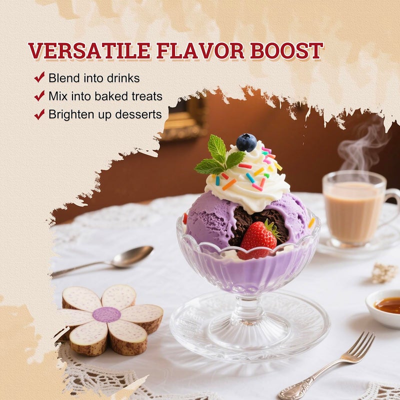 52USA Taro Flavored Powder 1kg - Premium Mix for Bubble Tea, Smoothies, Milk Tea & Desserts - Image 4