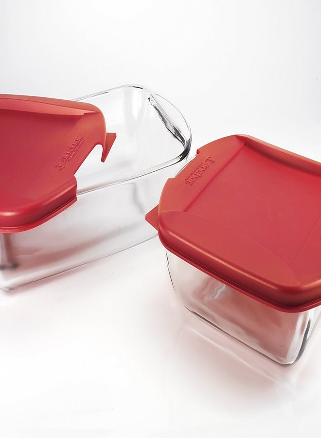 Anchor Hocking 3-Quart Rectangular Baking Dish with Embrace Lids - Image 2