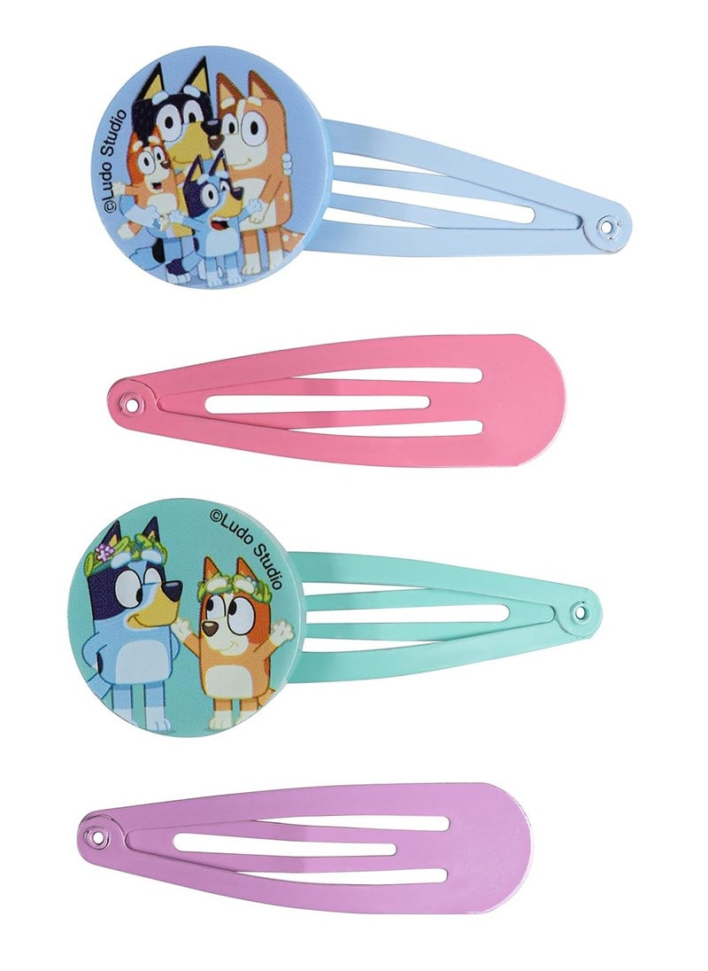 BLUEY Luv Her Bluey Girls 20 Piece Accessory Set with 3 Barrettes, 4 Snap Hair Clips, 5 Elastics and 8 Terry Ponies- Ages 3+  - Image 3