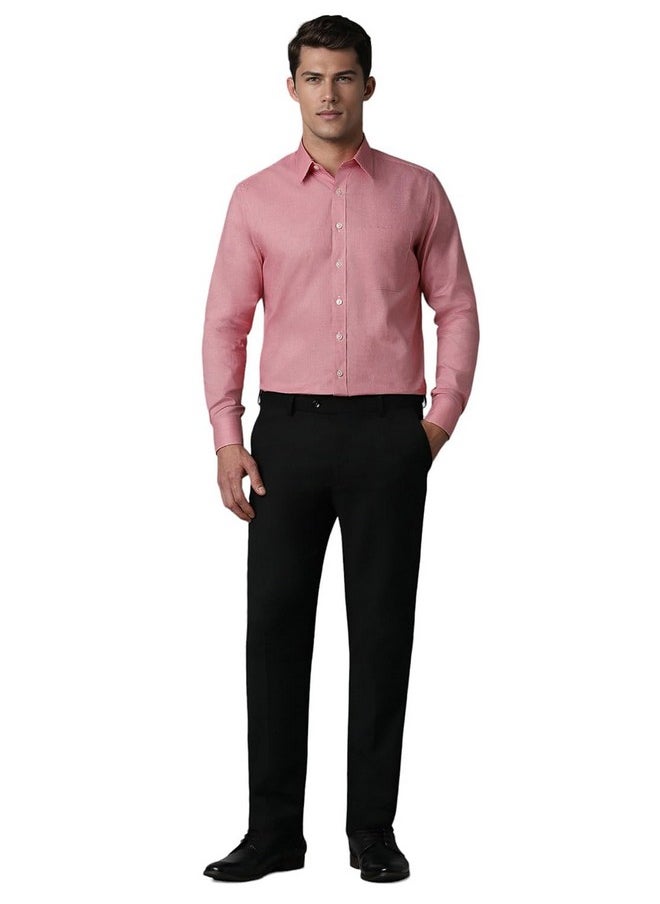 LOUIS PHILIPPE - Louis Philippe Men's Slim Fit Shirt (LPSFMSLP674198_Red - Image 1