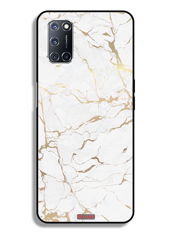 Tolwak Oppo A52 Protective Case Cover Marble Pattern - Image 1