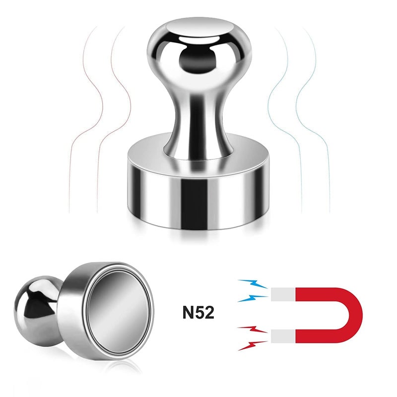 A.Leaf 12 Pieces Fridge Magnetic Push Pins, Push Pins Magnets for Whiteboard, Neodymium Magnet Pins, Magnetic Thumb Tacks, Whiteboard Magnets, Strong Magnets,Office Magnets (12) - Image 4