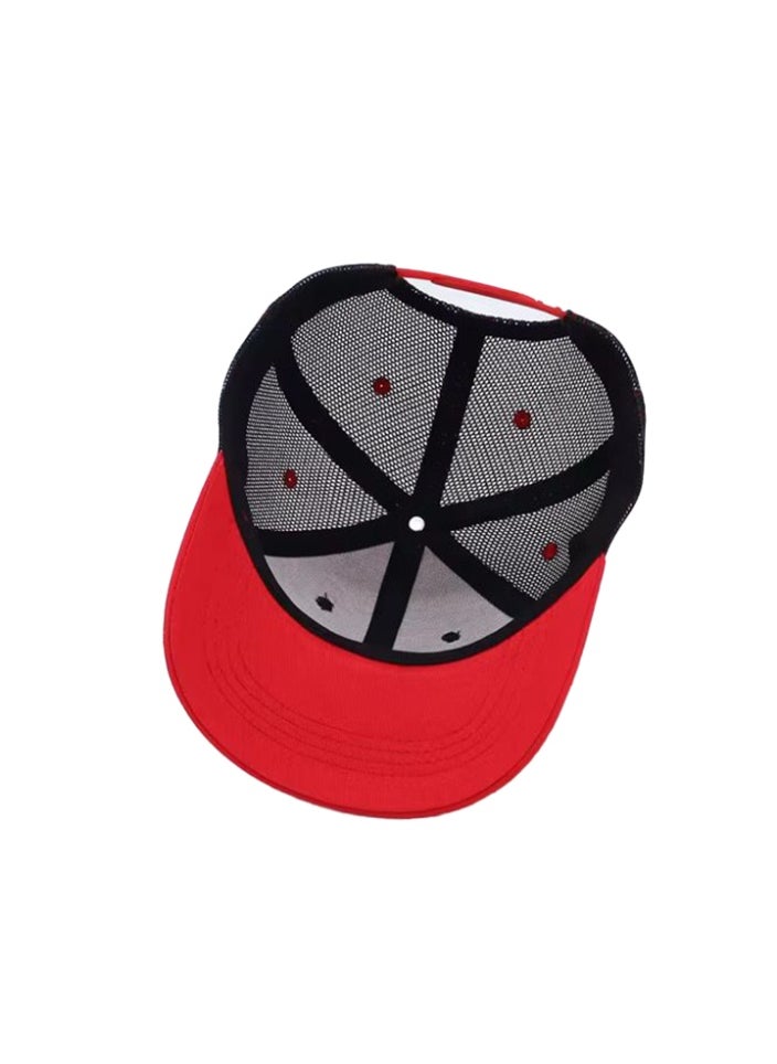 ZAGHOU Premium Black & Red Cap with Bold Branding – Adjustable Stylish Hat  - Image 3
