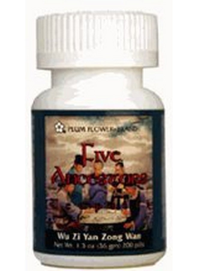 Plum Flower Five Ancestors Teapills - Wu Zi Yan Zong Wan, 200 Pills 
