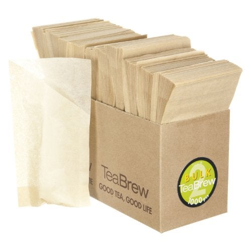Brew To A Tea Tea Brew 1000-Piece No. 2 Bulk Pack Single Use Tea Filter, Two 3-Cup Teapot - Image 1
