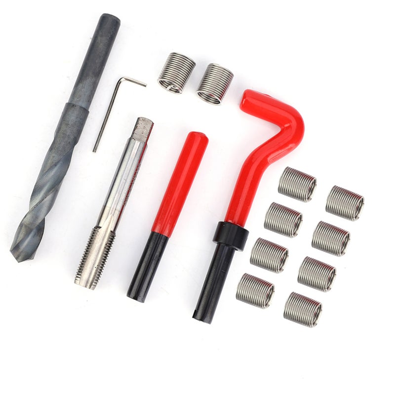 15 Pcs Thread Inserts M14x1.5 Female Thread Repairing Accessory Assortment Kit - Image 4