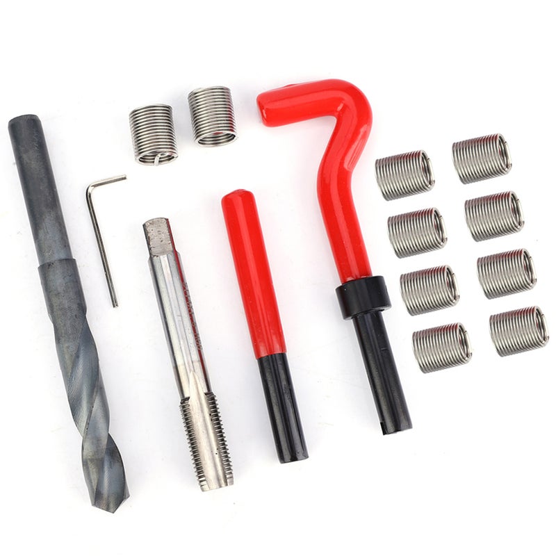 15 Pcs Thread Inserts M14x1.5 Female Thread Repairing Accessory Assortment Kit - Image 3