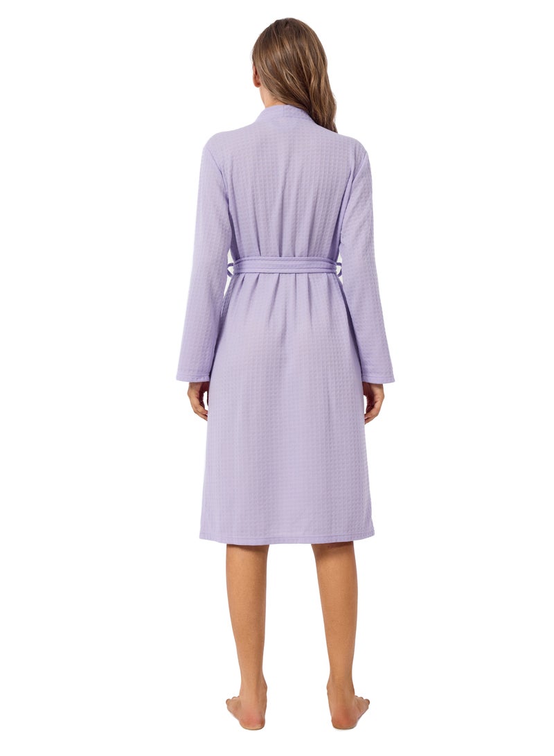 Etertoyle Waffle Weave Bath Robe After Shower Quick Dry Lightweight Unisex Bathrobe For Men & Women - Image 4