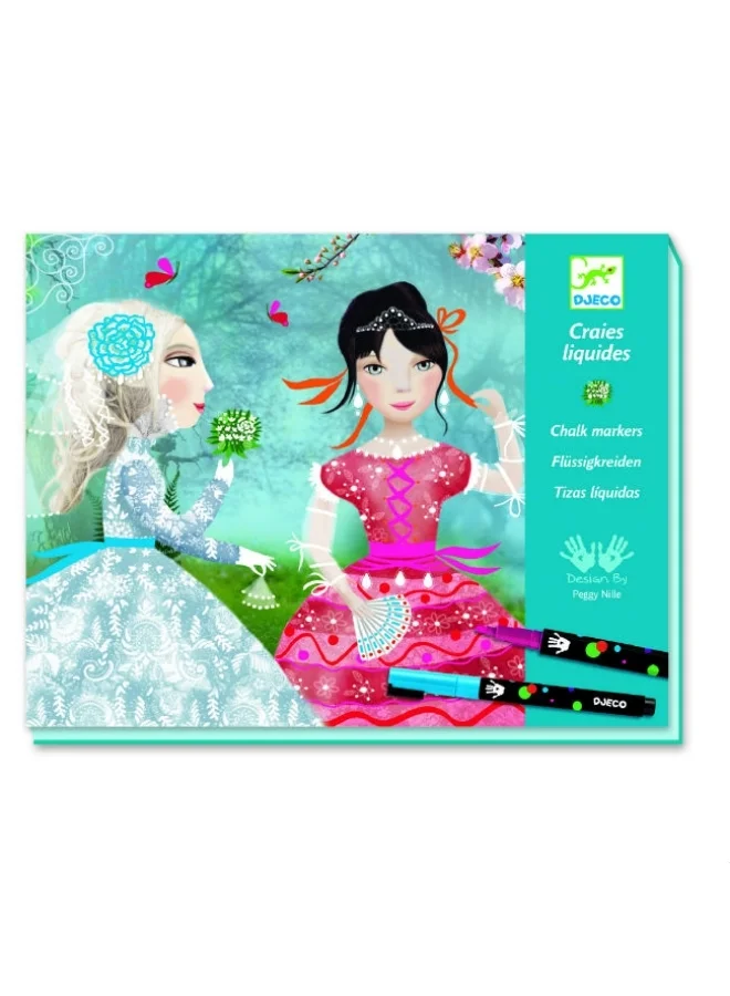 دجيكو Chalk Markers - Ribbon And Lace