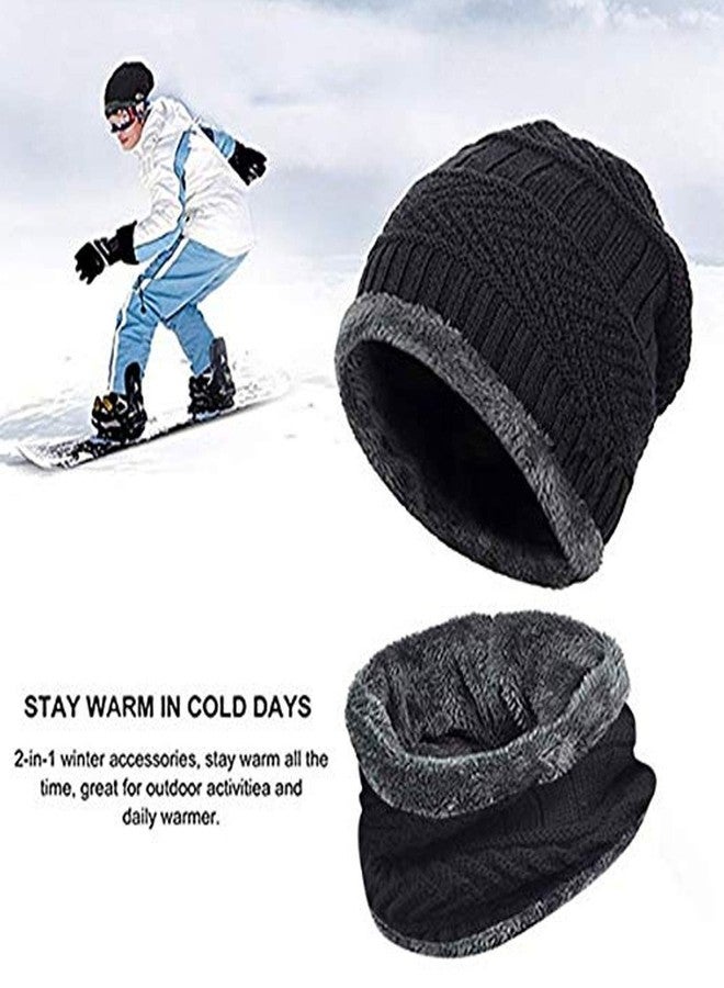 COFIEX Wool Beanie Cap & Muffler Set for Men & Women - Soft Winter Cap & Neck Warmer - Unisex Woolen Head & Neck Warmer for Gym & Outdoor Use - Warm, Soft Woolen Winter Cap & Muffler (Multicolor) - Image 5