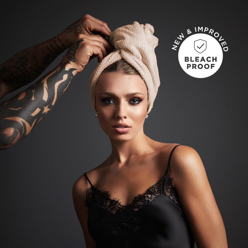 Fromm Softees Plush Bleachproof Microfiber Hair Towel for Salon, Barber, Spa, Ultra Soft Hair Wrap, Drying Towel for All Hair Types, Hands, Face, Durable Salon Towels, 18 x 30 Inches, Oatmeal 6 Pack - Image 3