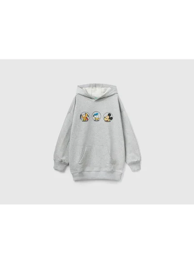 UNITED COLORS OF BENETTON Disney Character Printed Front Pocket Sweatshirt