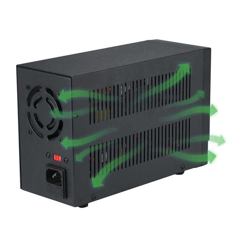 WANPTEK DPS3010U مصدر طاقة تيار مستمر متحول 0-30 فولت 0-10 أمبير 300 واط مع شاشة LED رباعية الأرقام عالية الدقة قابل للتعديل مصدر طاقة صغير يحتوي على التيار المتردد 115 فولت/230 فولت 50/60 هرتز - Image 3