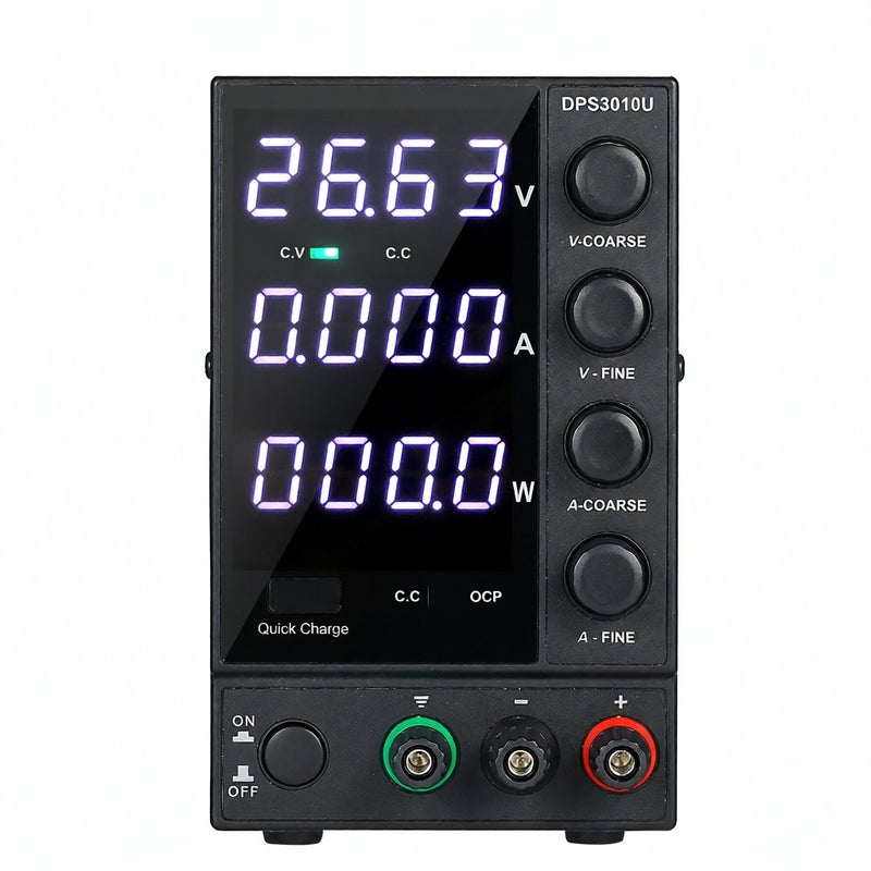 WANPTEK DPS3010U مصدر طاقة تيار مستمر متحول 0-30 فولت 0-10 أمبير 300 واط مع شاشة LED رباعية الأرقام عالية الدقة قابل للتعديل مصدر طاقة صغير يحتوي على التيار المتردد 115 فولت/230 فولت 50/60 هرتز - Image 1