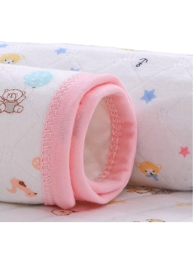مونفيكل 3pcs Pack Baby Infant Cotton Waterproof Changing Pads Washable Reusable Diapers Liners Mats - Image 2