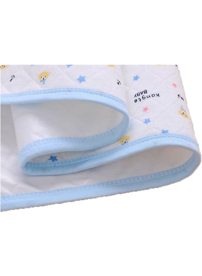مونفيكل 3pcs Pack Baby Infant Cotton Waterproof Changing Pads Washable Reusable Diapers Liners Mats - Image 3