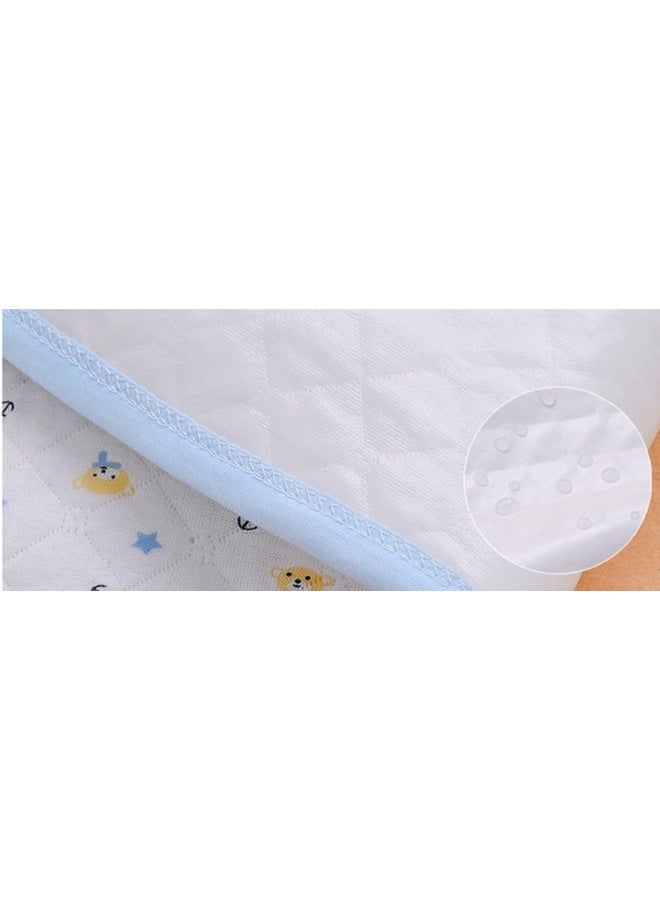 مونفيكل 3pcs Pack Baby Infant Cotton Waterproof Changing Pads Washable Reusable Diapers Liners Mats - Image 5